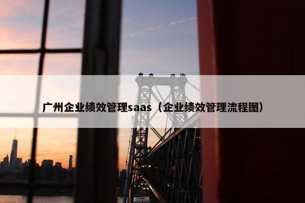 广州企业绩效管理saas（企业绩效管理流程图）