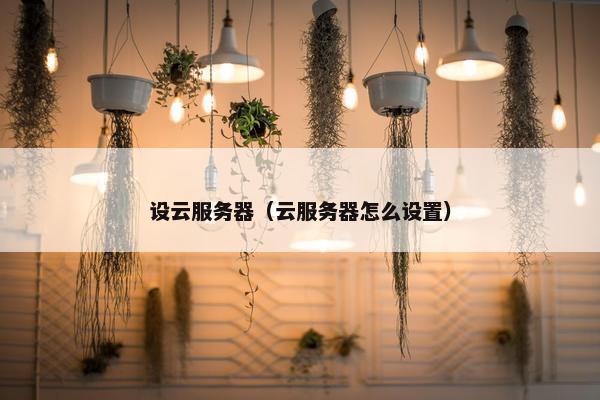 设云服务器（云服务器怎么设置）
