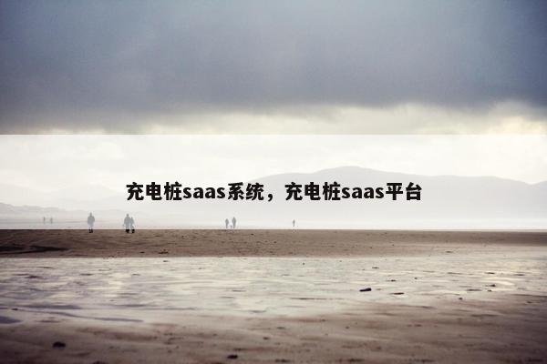 充电桩saas系统，充电桩saas平台