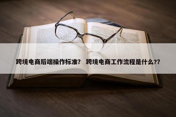 跨境电商后端操作标准？ 跨境电商工作流程是什么?？
