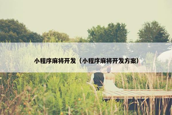 小程序麻将开发（小程序麻将开发方案）