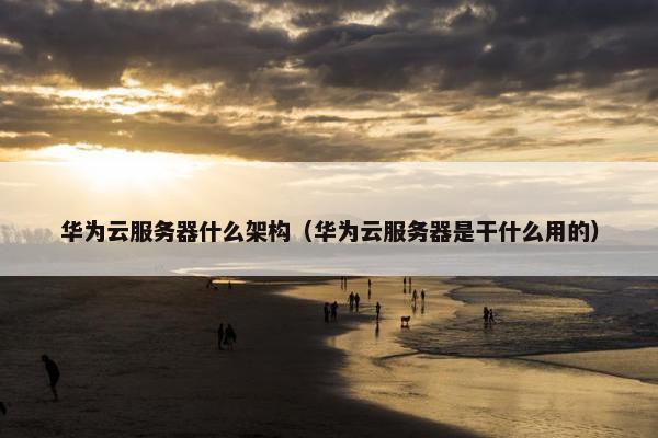 华为云服务器什么架构（华为云服务器是干什么用的）