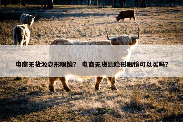 电商无货源隐形眼镜？ 电商无货源隐形眼镜可以买吗？
