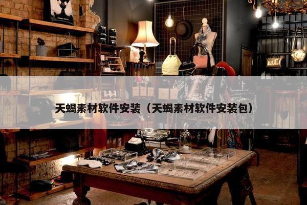 天蝎素材软件安装（天蝎素材软件安装包）