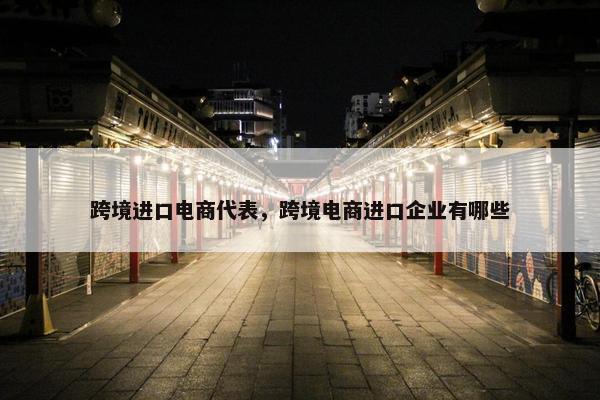 跨境进口电商代表，跨境电商进口企业有哪些