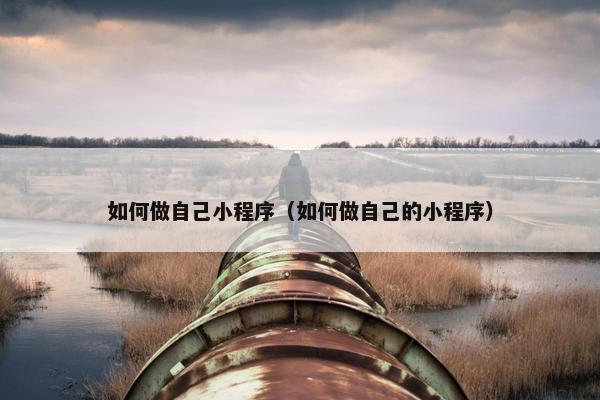 如何做自己小程序（如何做自己的小程序）