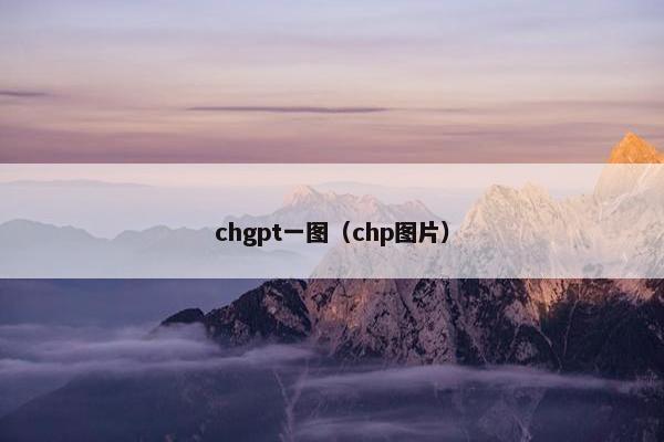 chgpt一图（chp图片）
