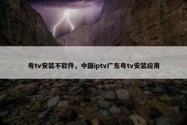 粤tv安装不软件，中国iptv广东粤tv安装应用