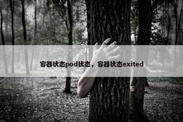 容器状态pod状态，容器状态exited
