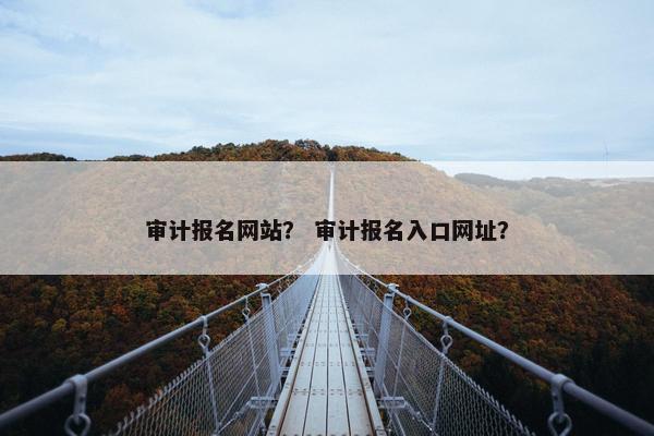 审计报名网站？ 审计报名入口网址？