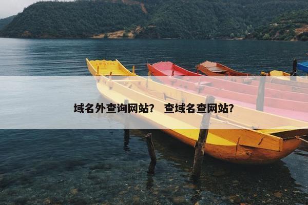 域名外查询网站？ 查域名查网站？