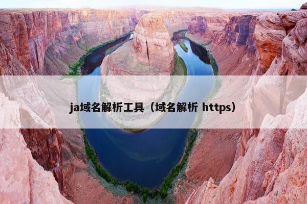ja域名解析工具（域名解析 https）