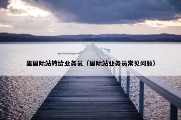 里国际站转给业务员（国际站业务员常见问题）