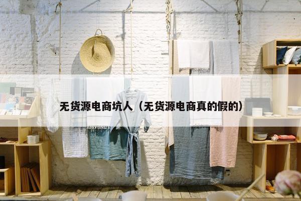 无货源电商坑人（无货源电商真的假的）