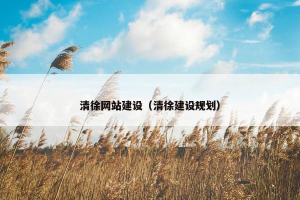 清徐网站建设（清徐建设规划）