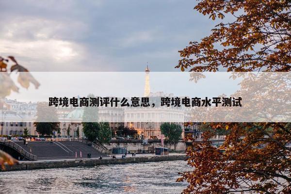 跨境电商测评什么意思，跨境电商水平测试