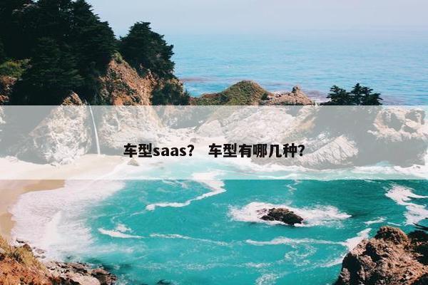 车型saas？ 车型有哪几种？
