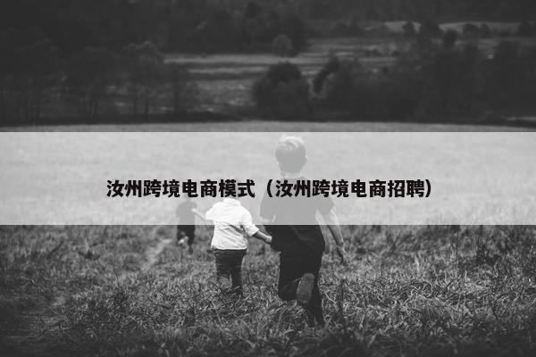 汝州跨境电商模式（汝州跨境电商招聘）