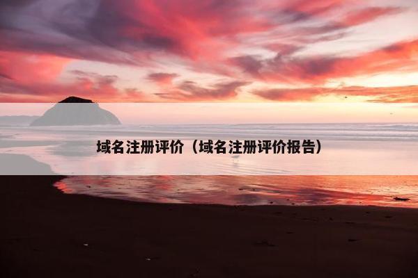 域名注册评价（域名注册评价报告）