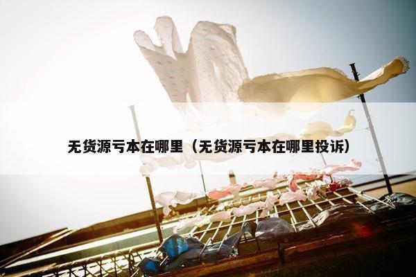 无货源亏本在哪里（无货源亏本在哪里投诉）