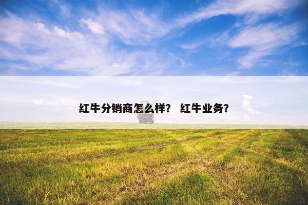 红牛分销商怎么样？ 红牛业务？