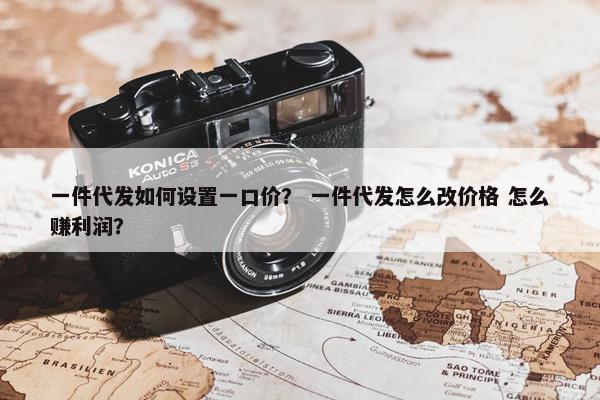 一件代发如何设置一口价？ 一件代发怎么改价格 怎么赚利润？