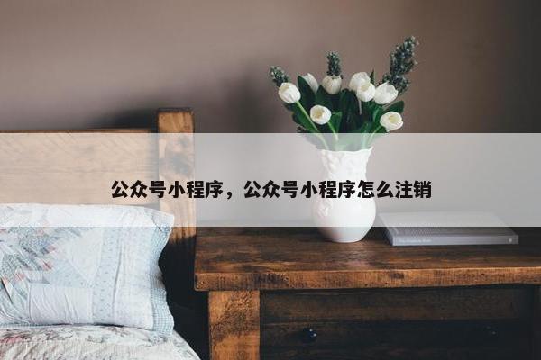 公众号小程序，公众号小程序怎么注销