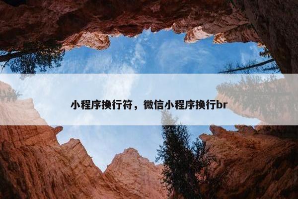 小程序换行符，微信小程序换行br