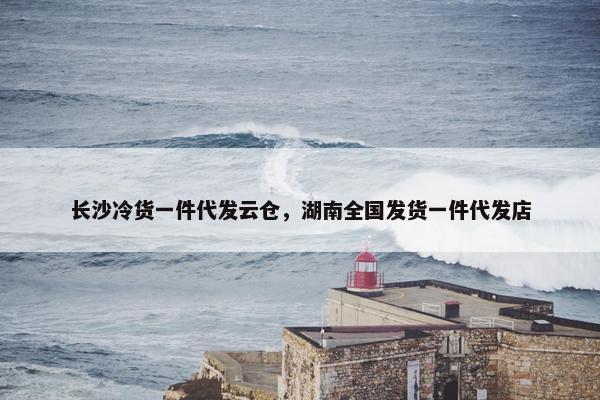 长沙冷货一件代发云仓，湖南全国发货一件代发店