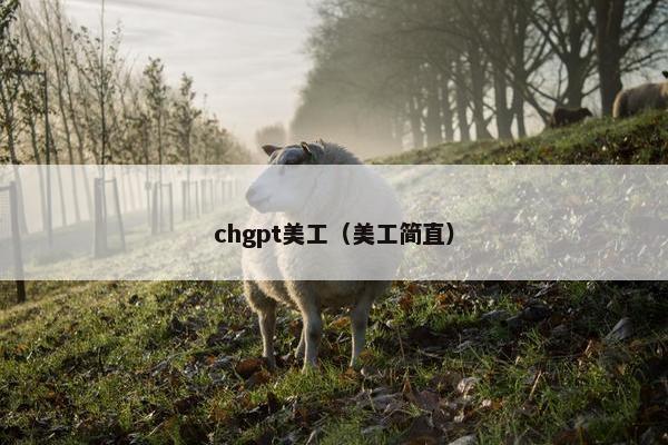 chgpt美工（美工简直）