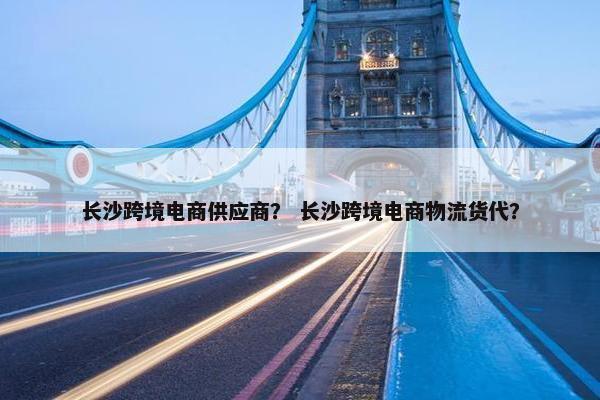 长沙跨境电商供应商？ 长沙跨境电商物流货代？