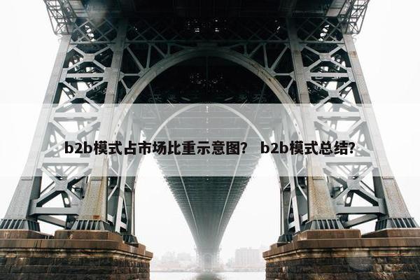 b2b模式占市场比重示意图？ b2b模式总结？