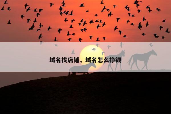 域名找店铺，域名怎么挣钱