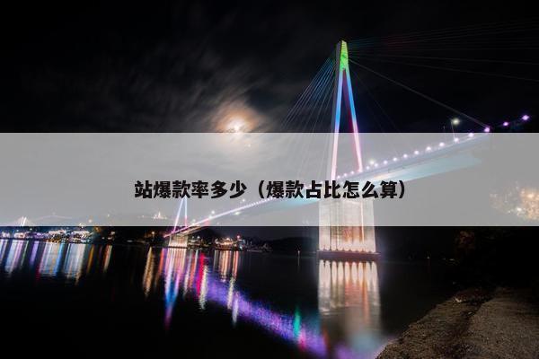 站爆款率多少（爆款占比怎么算）
