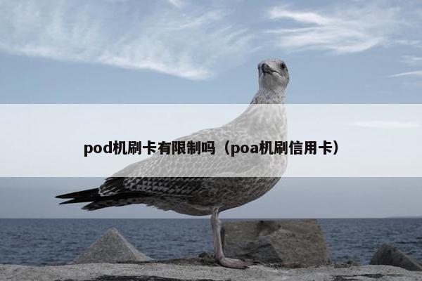 pod机刷卡有限制吗（poa机刷信用卡）