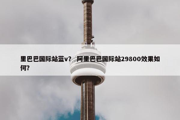 里巴巴国际站蓝v？ 阿里巴巴国际站29800效果如何？