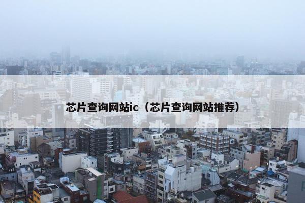 芯片查询网站ic（芯片查询网站推荐）