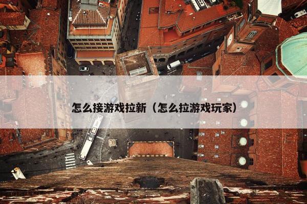 怎么接游戏拉新（怎么拉游戏玩家）