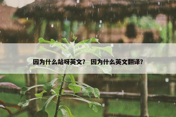 因为什么站呀英文？ 因为什么英文翻译？