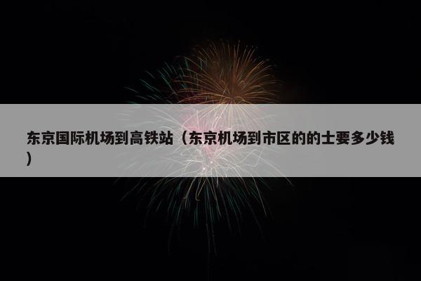 东京国际机场到高铁站（东京机场到市区的的士要多少钱）