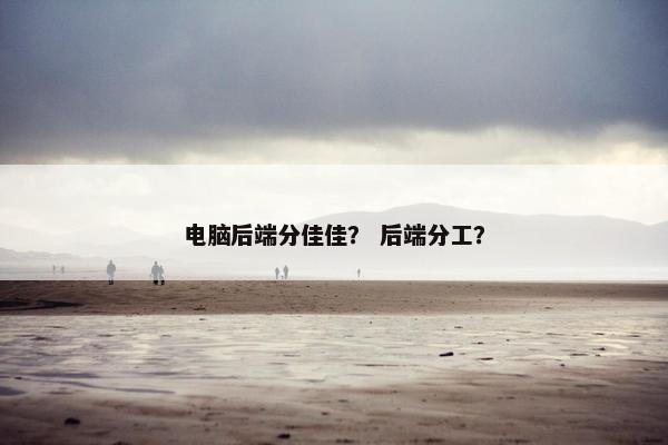 电脑后端分佳佳？ 后端分工？