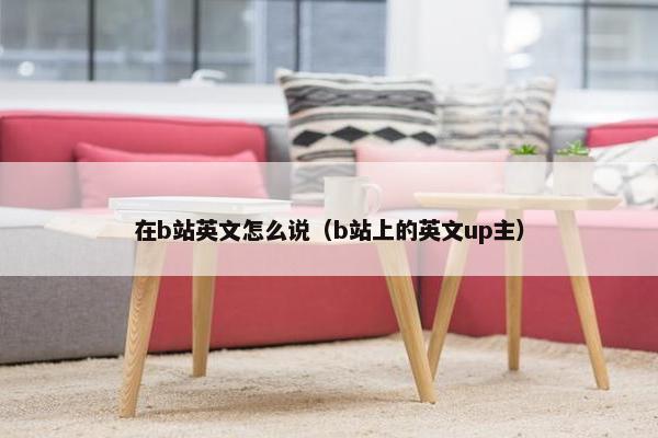 在b站英文怎么说（b站上的英文up主）