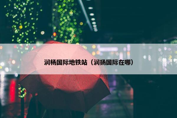 润杨国际地铁站（润扬国际在哪）
