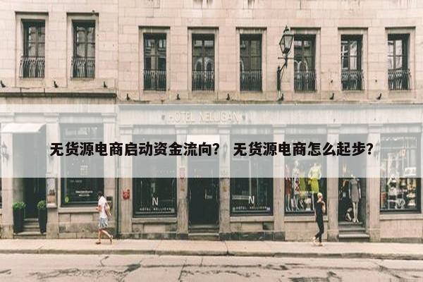 无货源电商启动资金流向？ 无货源电商怎么起步？