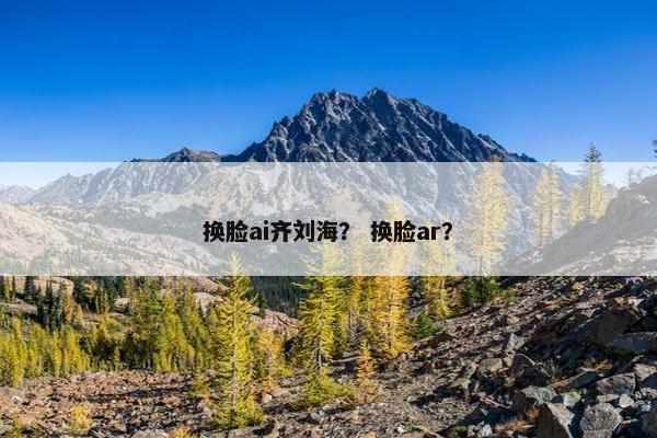 换脸ai齐刘海？ 换脸ar？