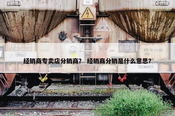 经销商专卖店分销商？ 经销商分销是什么意思？