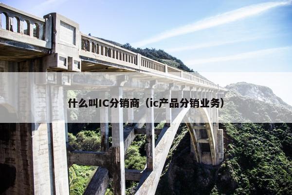 什么叫IC分销商（ic产品分销业务）