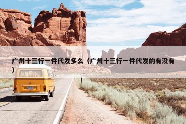 广州十三行一件代发多么（广州十三行一件代发的有没有）