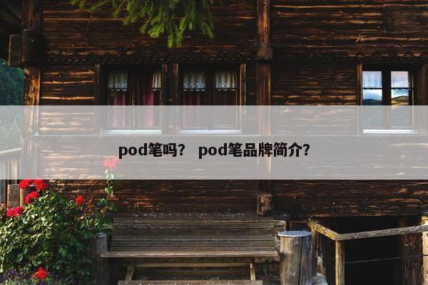 pod笔吗？ pod笔品牌简介？