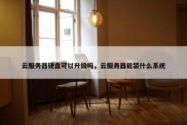 云服务器硬盘可以升级吗，云服务器能装什么系统